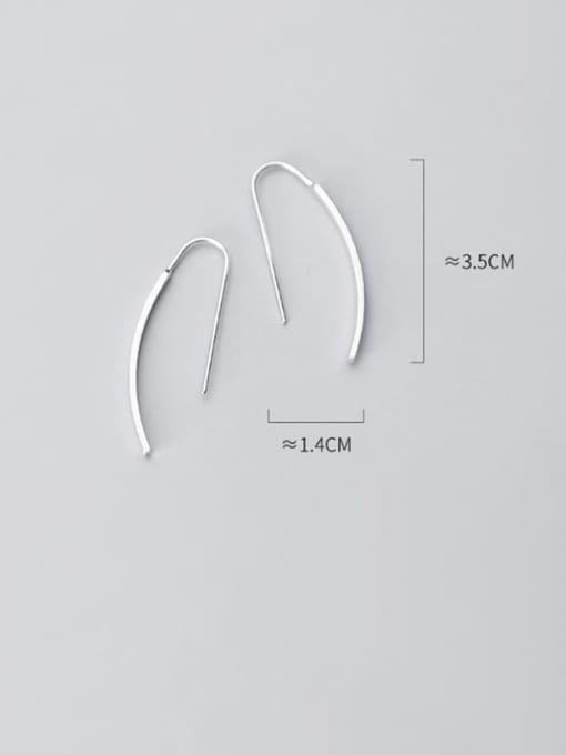 Rosh 925 Sterling Silver Irregular Minimalist Drop Earring 4