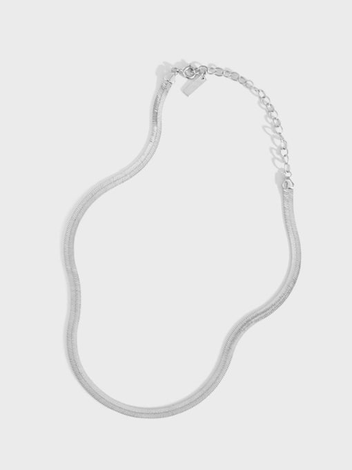 DAKA 925 Sterling Silver Round Minimalist Necklace