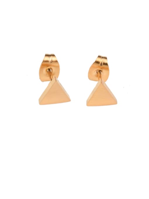A TEEM Titanium Triangle Minimalist Stud Earring 2