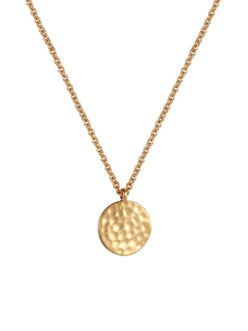 golden Brass Geometric Minimalist  Pendant Necklace