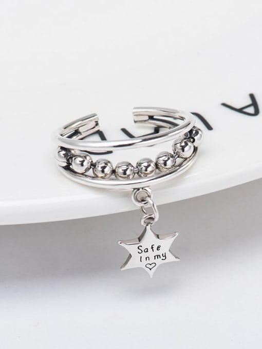 XBOX 925 Sterling Silver Star Vintage Stackable Ring 1