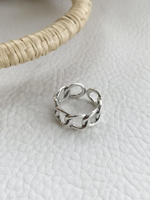 J 200 925 Sterling Silver round free size Ring