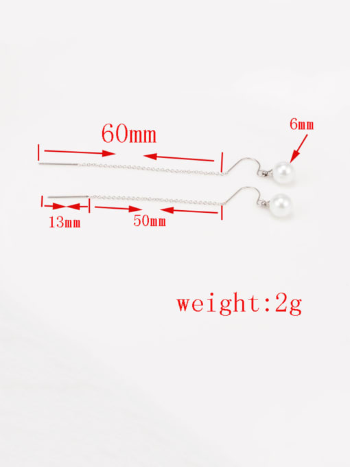 A TEEM Titanium Ball Minimalist Threader Earring 4