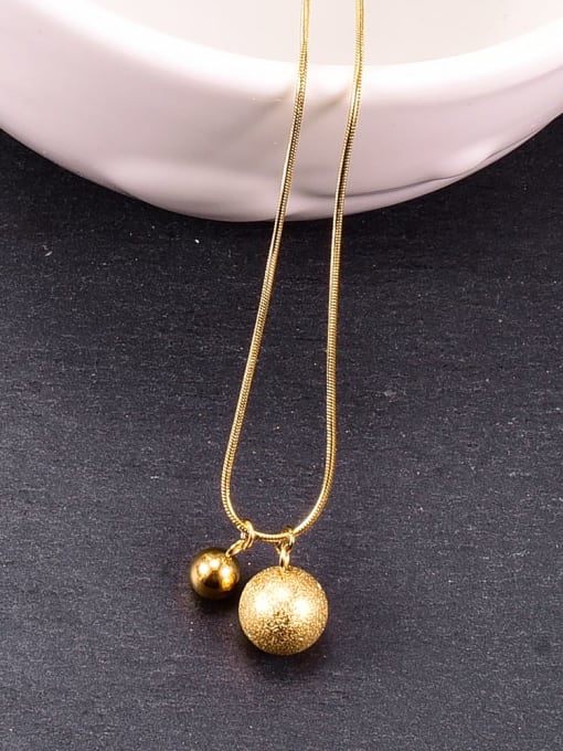 A TEEM Titanium round Ball Minimalist pendant  Necklace 4