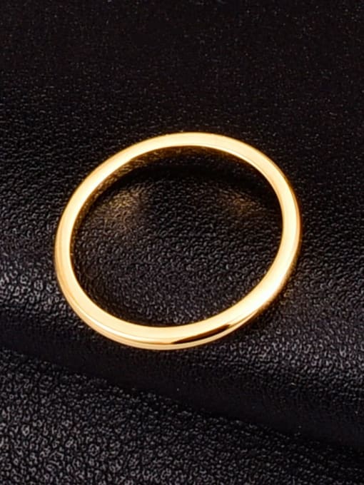 A TEEM Titanium Steel Round Minimalist Band Ring 0