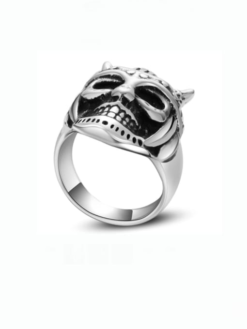 BSL Titanium Steel Skull Hip Hop Band Ring