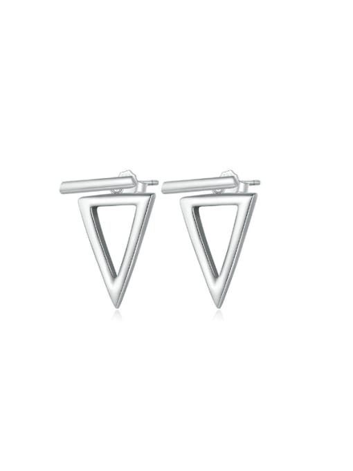 BSE900 925 Sterling Silver Triangle Minimalist Stud Earring