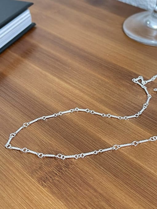 Boomer Cat 925 Sterling Silver Irregular Minimalist Cable Chain 2