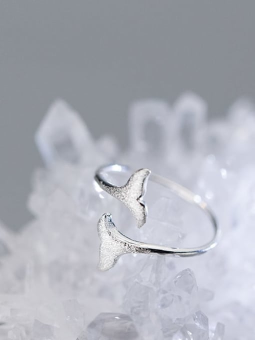 Rosh 925 Sterling Silver Wing Minimalist Band Ring 2