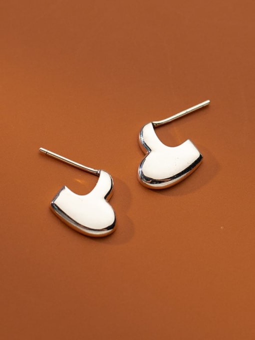 Rosh 925 Sterling Silver Irregular Minimalist Drop Earring 2