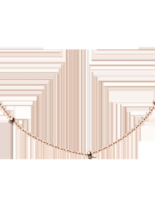 Rosh 925 Sterling Silver Simple o-shaped chain twist chain Necklace 3