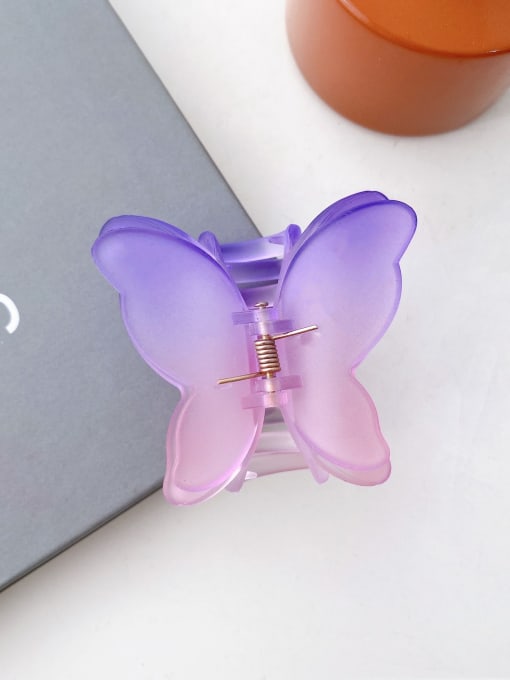 Mysterious purple Alloy Reson Trend Butterfly  Jaw Hair Claw