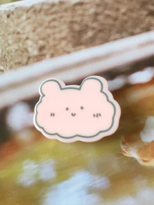 Pink Rabbit Alloy Cellulose Acetate Cute Animal Frog  Hair Barrette