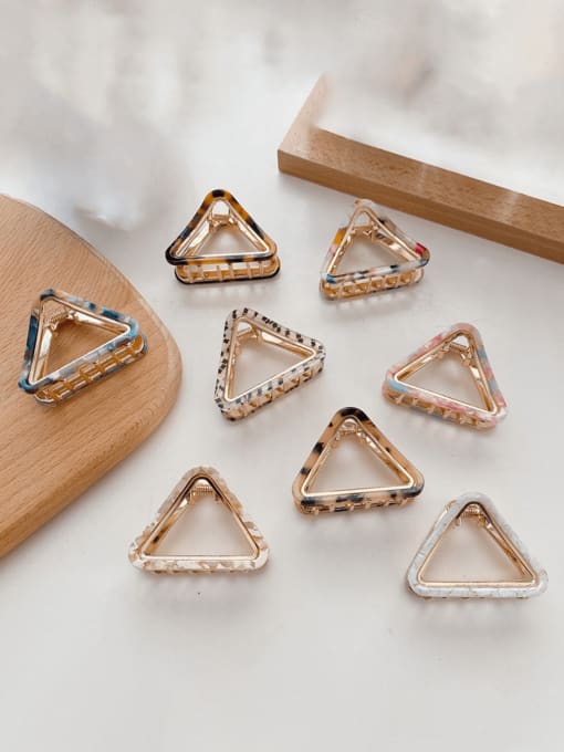 Chimera Alloy Cellulose Acetate Trend Hollow Triangle Jaw Hair Claw
