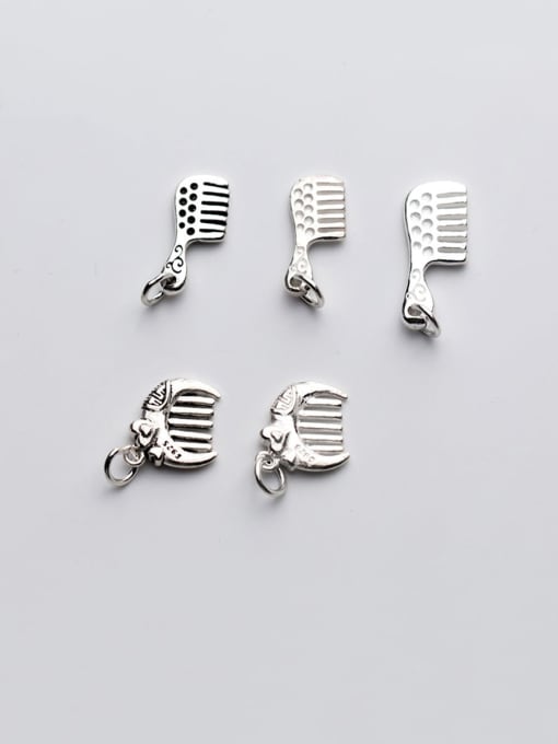 FAN 925 Sterling Silver With Small Comb Pendant DIY Jewelry Accessories 2