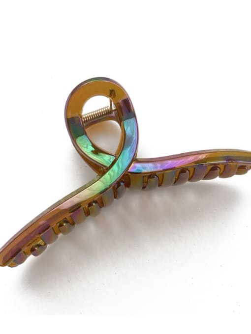 Chimera Trend Geometric Alloy Resin Multi Color Jaw Hair Claw 4