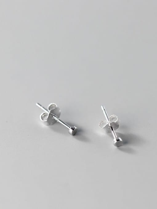 Rosh 925 Sterling Silver Geometric Minimalist Stud Earring 1