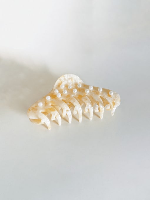 Broken Orange Cellulose Acetate Minimalist Irregular Alloy Jaw Hair Claw