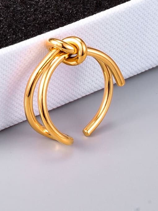 A TEEM Titanium Knot Minimalist Band Ring 1
