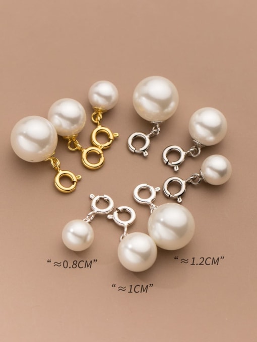 Rosh 925 Sterling Silver Imitation Pearl Minimalist Bead  Pendant 0