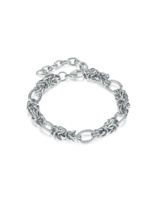 Open Sky Stainless steel Irregular Minimalist Link Bracelet 2