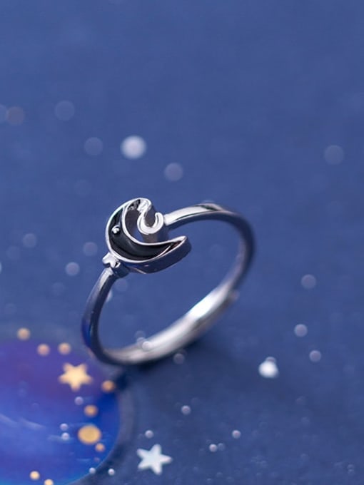 Black deals moon ring