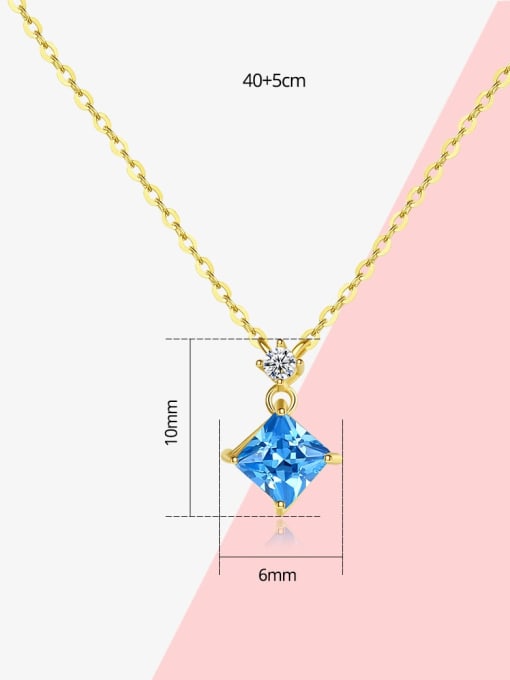 CCUI 14k Gold simple Diamond Pendant Necklace 4
