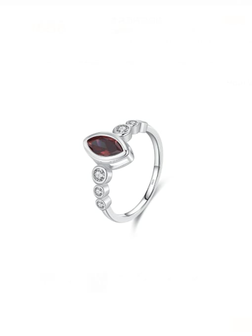 S925 sterling silver 925 Sterling Silver Cubic Zirconia Geometric Dainty Band Ring
