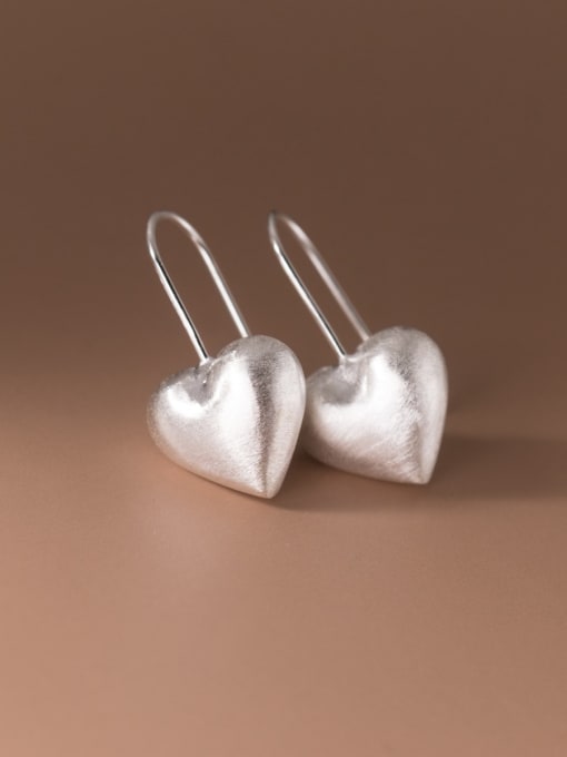 Rosh 925 Sterling Silver Heart Minimalist Hook Earring