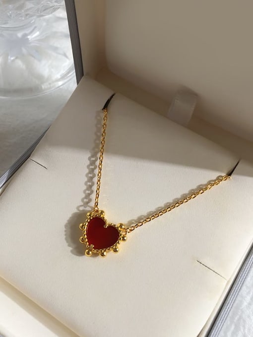 gold red Copper Malchite Multi Color Necklace