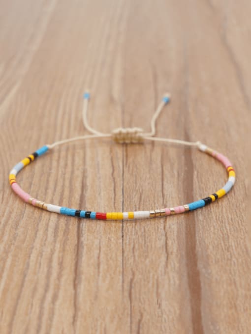MI B210098C Miyuki Millet Bead Multi Color Bohemia Handmade Weave Bracelet