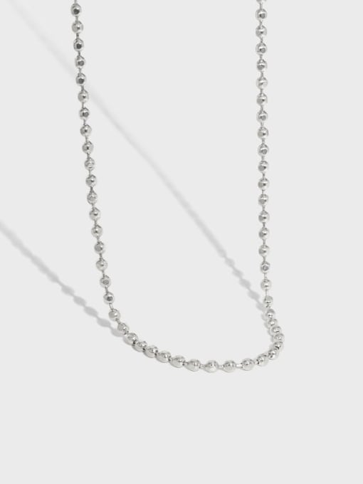 DAKA 925 Sterling Silver Geometric Vintage Beaded Necklace 0