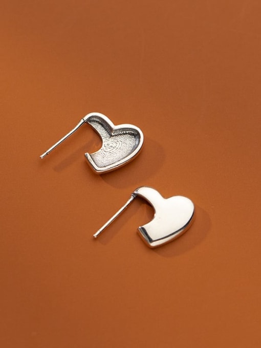 Rosh 925 Sterling Silver Irregular Minimalist Drop Earring 1