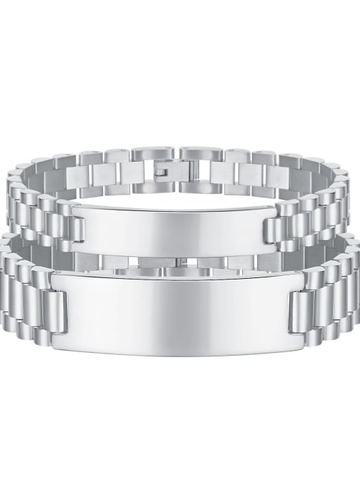 Open Sky Titanium Steel Geometric Chain  Minimalist Bracelet 3