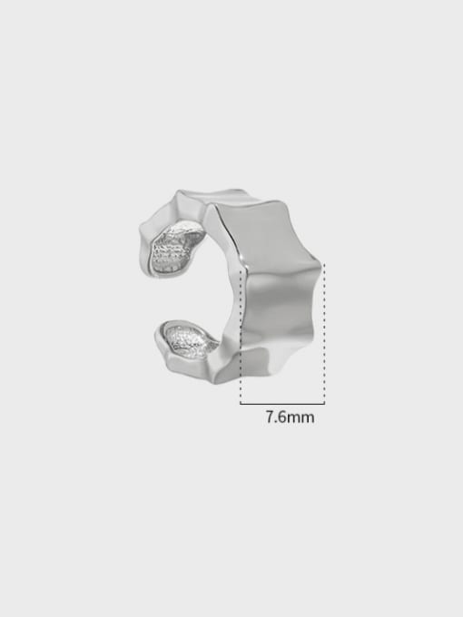 DAKA 925 Sterling Silver Geometric Minimalist Single Earring(Only One) 3