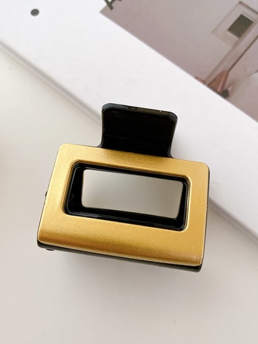 Black gold  5cm Alloy Resin Minimalist Geometric Multi Color Jaw Hair Claw