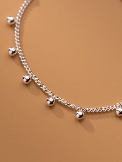 Rosh 925 Sterling Silver Bead Geometric Minimalist Beaded Bracelet 3