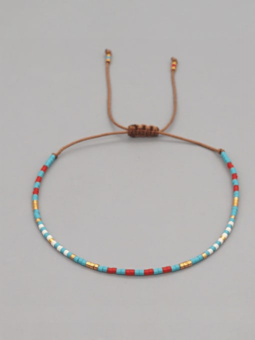 Roxi Multi Color Glass beads Bohemia Handmade Weave Bracelet 3