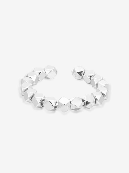 XBOX 925 Sterling Silver Geometric Minimalist Bead Ring