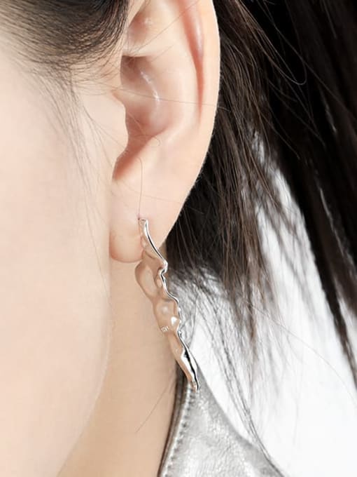 DAKA 925 Sterling Silver Geometric Minimalist Drop Earring 3