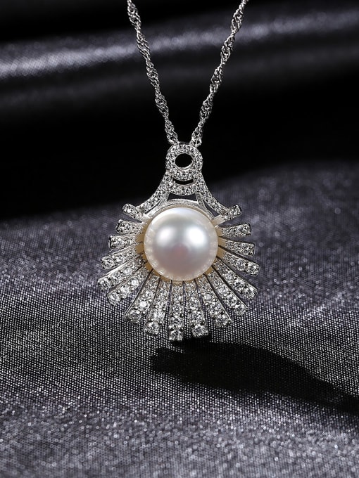 CCUI 925 Sterling Silver Freshwater Pearl Irregular Luxury Necklace 3