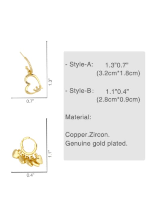 CC Brass Crown Vintage Huggie Earring 4