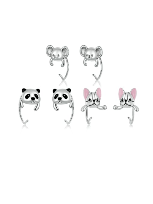Jare 925 Sterling Silver Animal Cute Stud Earring