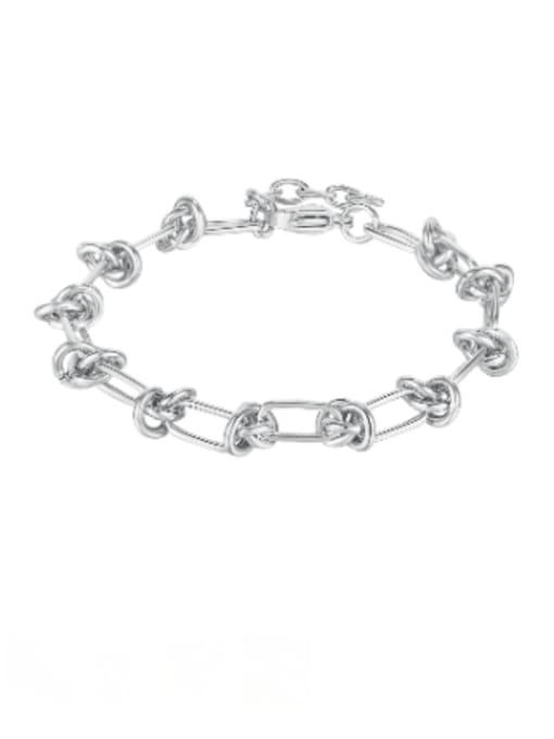 1193 steel Titanium Steel Geometric Hip Hop Link Bracelet