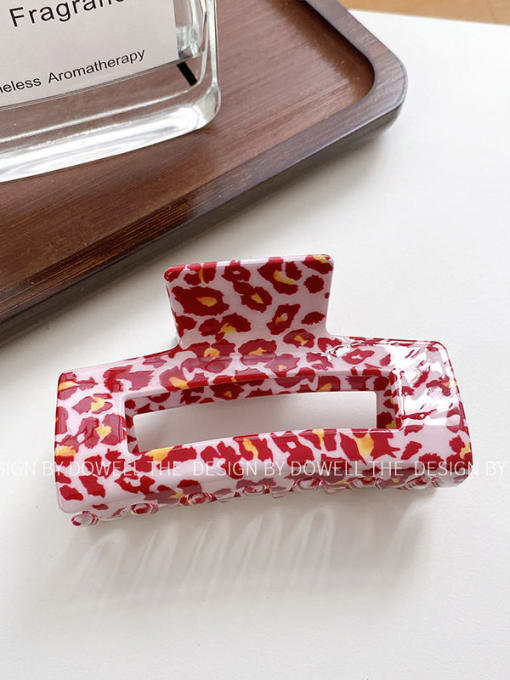 Red spots Alloy  PVC Trend Geometric Jaw Hair Claw