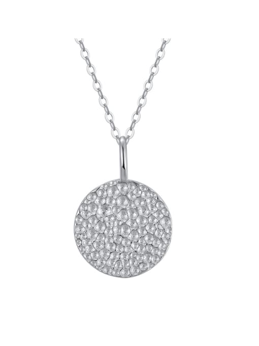 RINNTIN 925 Sterling Silver Round Minimalist Necklace 3
