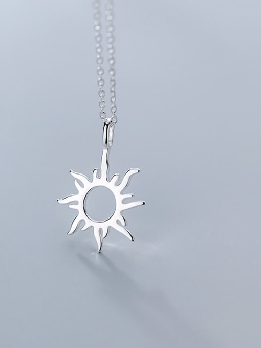 Rosh 925 Sterling Silver Sun Flower Minimalist Necklace 0