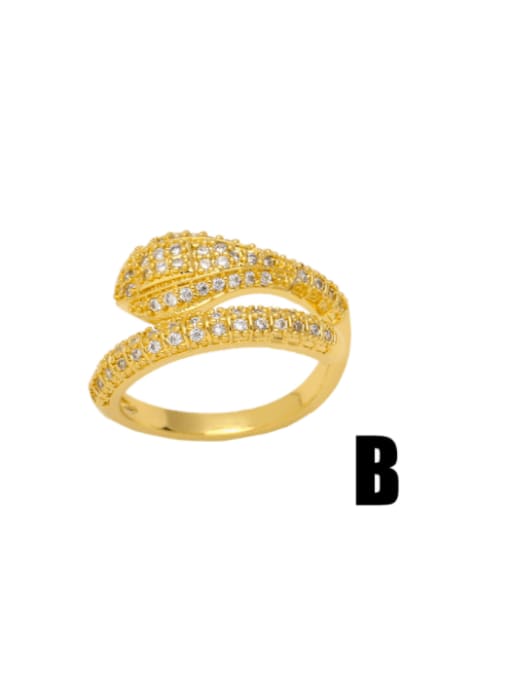 CC Brass Cubic Zirconia Star Vintage Band Ring 3