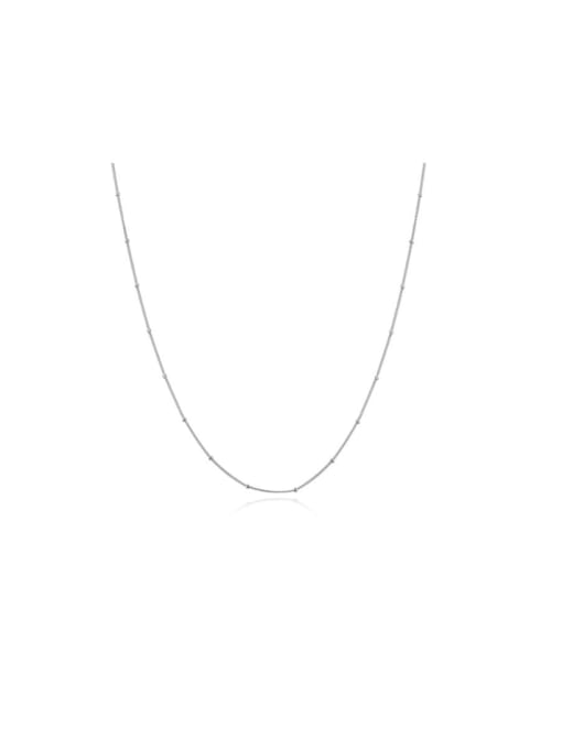 Jare 925 Sterling Silver With White Gold Plated Minimalist Necklaces 0