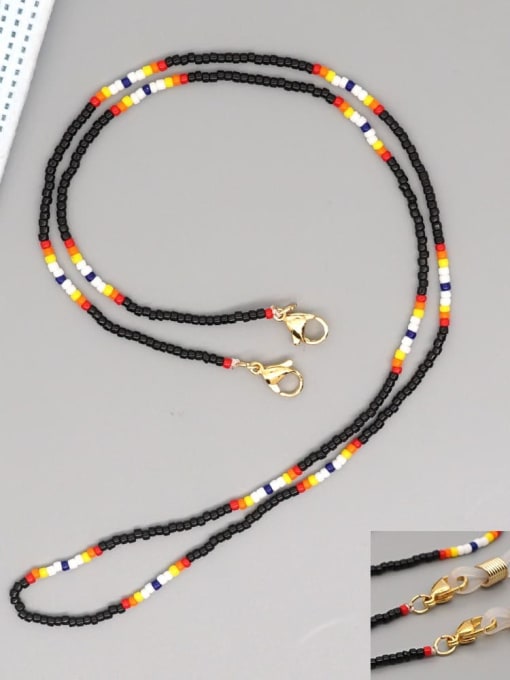 MG N200020C Stainless steel MGB Bead Multi Color Bohemia Necklace